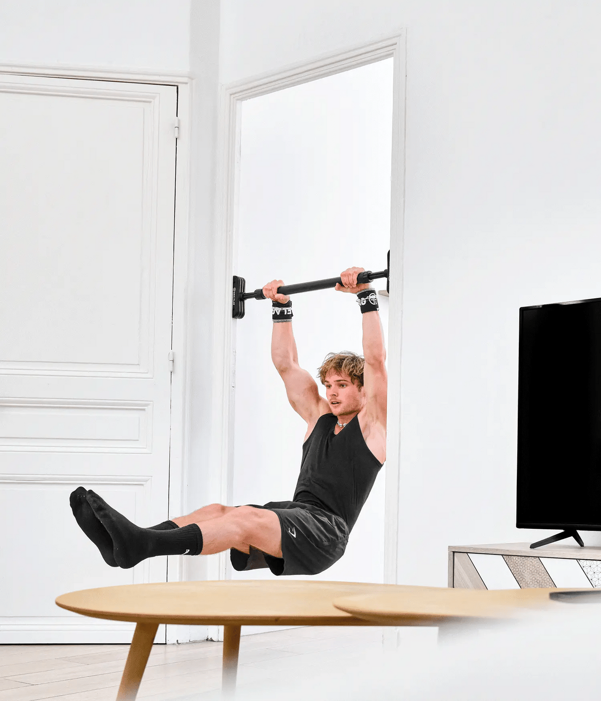 door pull-up bar muscle-up