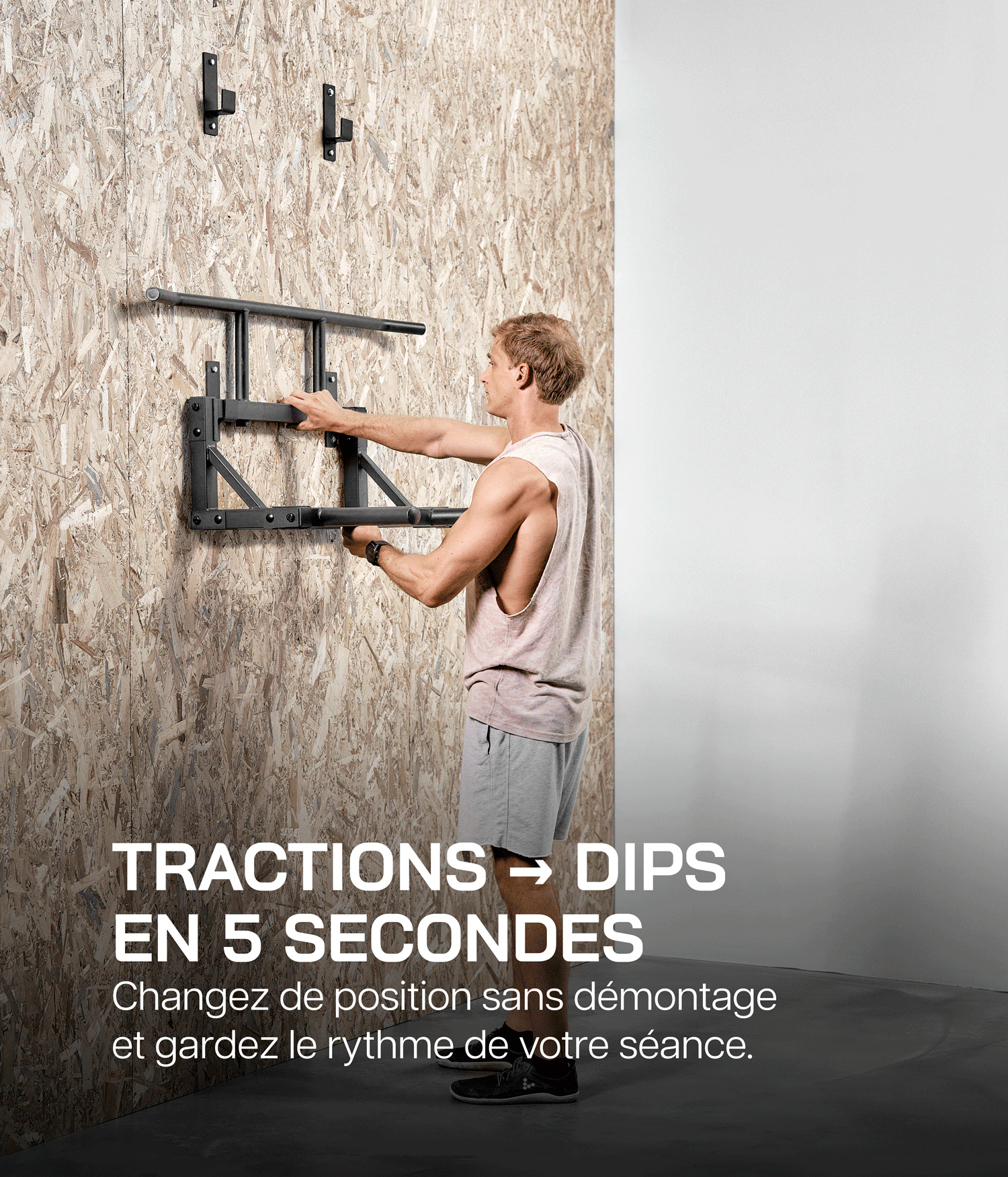 Barre de Traction & Dips Murale