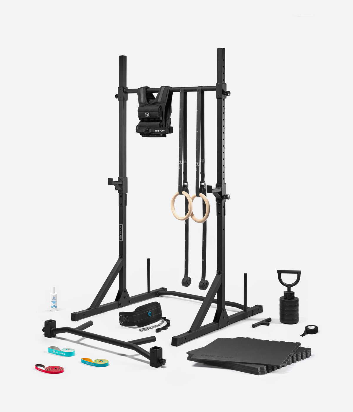 #Poids du gilet_20kg, #Supports de barre et colonnes de stabilisation_Avec supports & colonnes, #Tapis de protection_Avec tapis