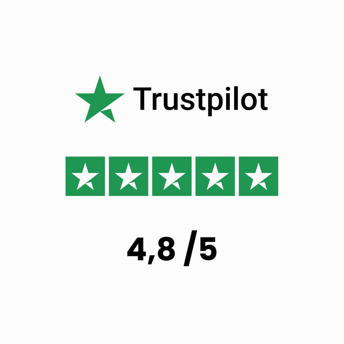 Trustpilot Eric Flag 4.8/5