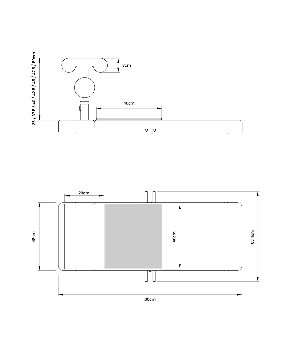 weight bench dimensions