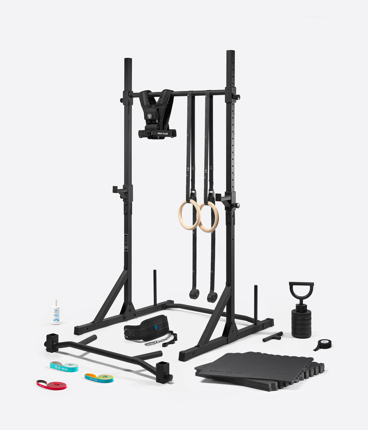 #Poids du gilet_10kg, #Supports de barre et colonnes de stabilisation_Avec supports & colonnes, #Tapis de protection_Avec tapis